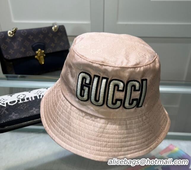 Best Price Gucci Shiny GG Bucket hat with Maxi GUCCI 0513 Light Pink 2024