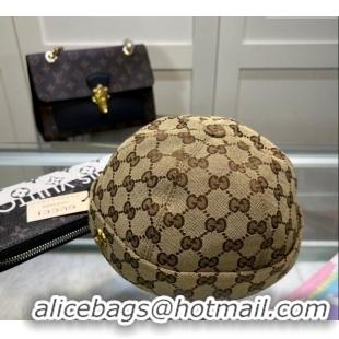 Luxury Discount Gucci GG Canvas Hat 051302 Beige 2024