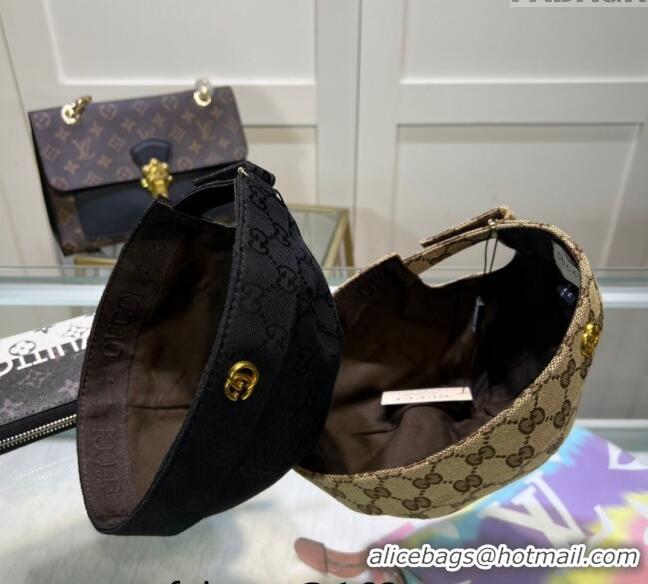 Luxury Discount Gucci GG Canvas Hat 051302 Beige 2024