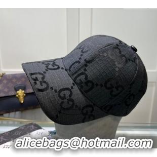 Low Cost Gucci Maxi GG Canvas Baseball Hat 051302 Black 2024