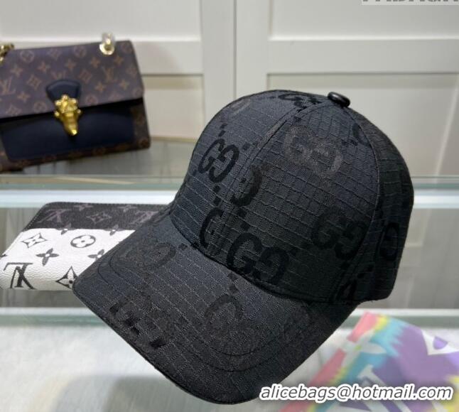 Low Cost Gucci Maxi GG Canvas Baseball Hat 051302 Black 2024