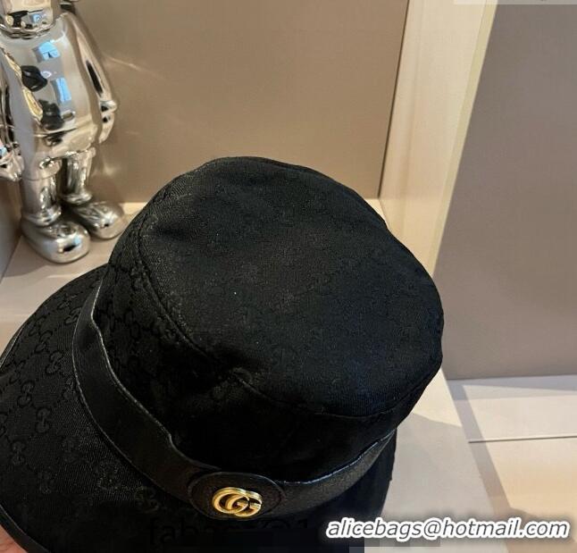 Top Quality Gucci GG Canvas Bucket hat 061905 Black 2024