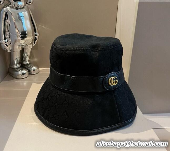 Top Quality Gucci GG Canvas Bucket hat 061905 Black 2024