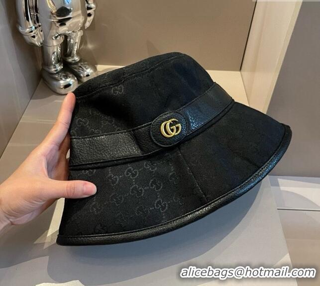 Top Quality Gucci GG Canvas Bucket hat 061905 Black 2024