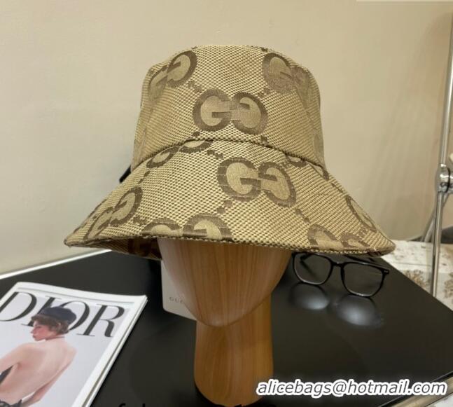 Best Price Gucci Maxi-GG Bucket Hat 073001 Camel 2024