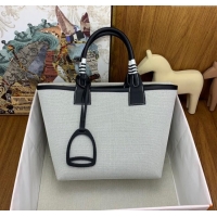 Hot Style Hermès Steeple 25 Bag in Plume Canvas and Swift Calfskin H73003 Black 2024 (Top Quality)