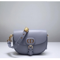 Fashion Luxury Dior Medium Dior Bobby Bag in Box Calfskin M9319 Grey 2024