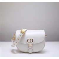 Grade Discount Dior Medium Dior Bobby Bag in Box Calfskin M9319 White 2024