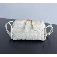 Spot Best Bottega Veneta Intrecciato Leather Concert Pouch Mini bag 794258 White 2024