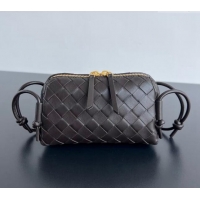 Buy Classic Bottega Veneta Intrecciato Leather Concert Pouch Mini bag Fondant 794258 Brown 2024