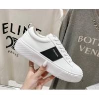 Good Product Prada White leather sneakers with Black Web 719143