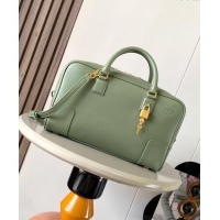 Best Price Loewe Amazona 28 Medium Top Handle Bag in Nappa Calfskin L5004 Avocado Green 2024