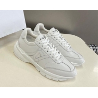 Most Popular Celine Runner CR-02 Low Lace-up Sneakers in White Calfskin with Letter C White 322023