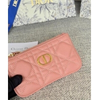 Market Sells Dior 30 Montaigne Glycine Key Pouch in Grained Calfskin CD5120 Pale Pink 2024