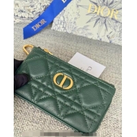 Buy Classic Dior 30 Montaigne Glycine Key Pouch in Grained Calfskin CD5120 Green 2024