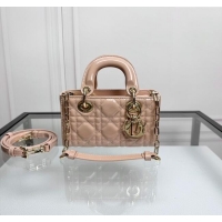 Luxury Grade Dior Lady D-Joy Micro Bag in Patent Calfskin S0806 Nude Pink 2024