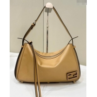 Buy Discount Fendi Simply Medium Hobo bag in leather 8662L Beige 2024