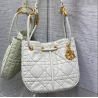 Well Crafted Dior Medium Dior Nolita Bag in Macrocannage Lambskin CD1424 White 2024