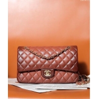 Good Taste Chanel Gradient Lambskin Classic 11.12 Flap Bag A01112 Brown 2024