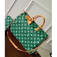 Luxurious Louis Vuitton Speedy P9 Bandouliere 50 Travel Bag in Soft calfskin M46991 Vert Green 2024