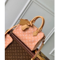 Top Grade Louis Vuitton Speedy P9 Bandouliere 25 Bag in Soft Calfskin M24424 Light Pink 2024 Runway