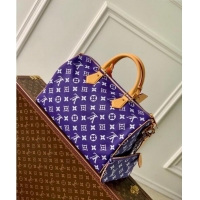 Top Grade Louis Vuitton RUNWAY Speedy P9 Bandouliere 40 Bag in Soft Calfskin M24417 Amethyst Purple 2024