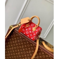 Best Price Louis Vuitton Speedy P9 Bandouliere 18 Bag in Soft calfskin M24419 Red 2024 Runway