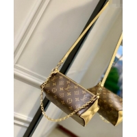 Best Price Louis Vuitton Bloom Pouch bag in Monogram Canvas M11672 Banana Yellow 2024