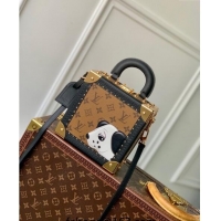 Top Grade Louis Vuitton Mini Square Trunk Dog Box bag M11210 2024