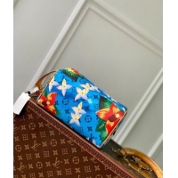 Top Grade Louis Vuitton Locker Dopp Kit Clutch in Monogram Surfin' Canvas M24799 Sky Blue 2024