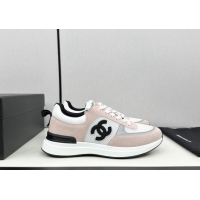 Perfect Chanel Mesh & Suede Sneakers Light Pink 7230046