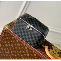 Most Popular Louis Vuitton Toiletry Bag in Damier Graphite Canvas M77150 Black 2024