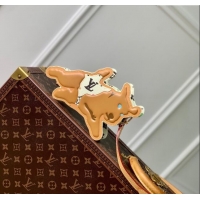 Top Grade Louis Vuitton Dog On Strap in Monogram Craggy Canvas M83342 White 2024