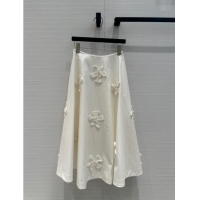 Top Grade Valentino Skirt V7903 White 2024