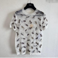 ​Low Price Dior Dragonfly Short-sleeved Sweater D7909 2024