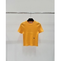 ​Top Quality Dior Knit T-shirt D7917 Orange 2024