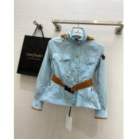 Buy Fashionable Moncler Sun Protective Jacket M7916 Blue 2024