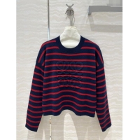 Spot Bulk Loewe Wool Sweater L71026 Blue/Red 2024