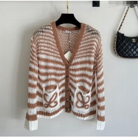 New Fashion Loewe Mohair Cardigan L71212 Brown 2024