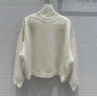 New Fashion Cheap Dior Cashmere Sweater D71216 Beige 2024