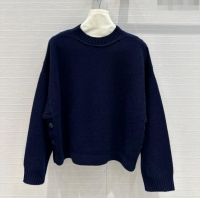 Latest Style Dior Cashmere Sweater D71217 Blue 2024