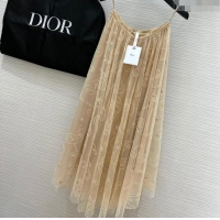 Well Crafted Dior Embroidery Skirt D8707 Beige 2024