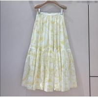 Big Discount Dior Cotton Skirt D8709 Yellow 2024