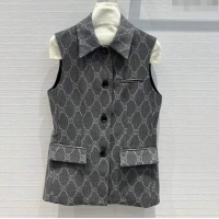 Pretty Style Gucci GG Vest G8715 Grey 2024