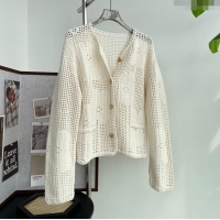 ​Luxury Discount Celine Wool Sweater C8803 Beige 2024