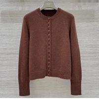 Buy Inexpensive Prada Cashmere Cardigan P8808 Coffee 2024