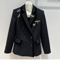 Well Crafted Dior Dragonfly Jacket D8819 Black 2024