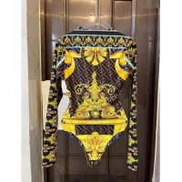 ​Best Price Versace x Fendi Long Sleeve Swimwear 0709 Brown 2024