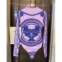 ​Best Grade Versace Long Sleeve Swimwear 0709 Light Purple 2024