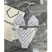 ​Good Looking Chanel Swimwear with Quilted CC with Chain 0729 White 2024